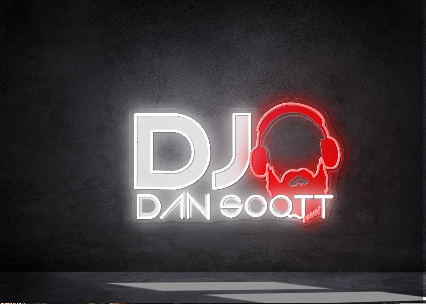 Custom Neon Sign (UK1668 - updated gaps on the word SCOTT)