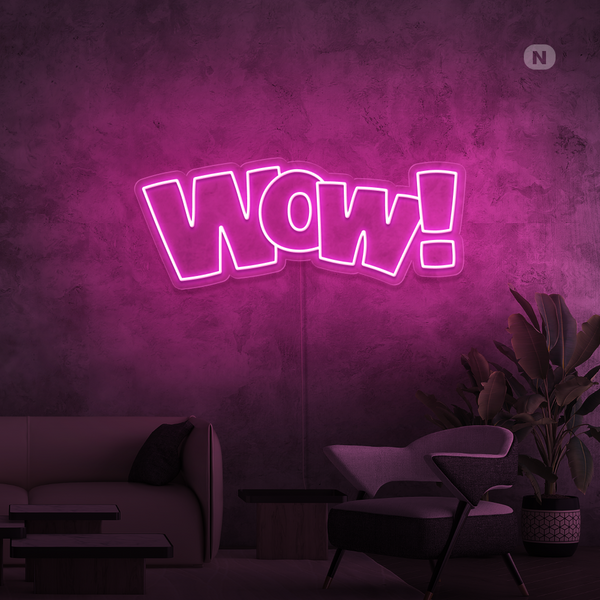 Wow! Neon Sign