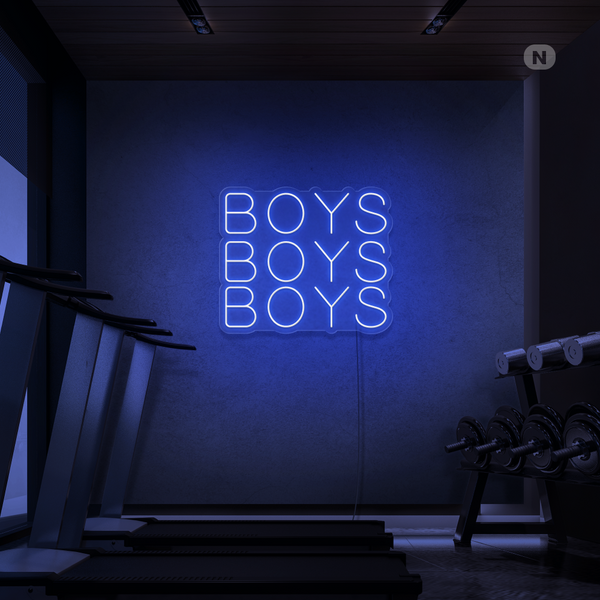 Boys Boys Boys Neon Sign