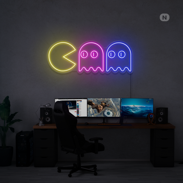 Pac Man Neon Sign