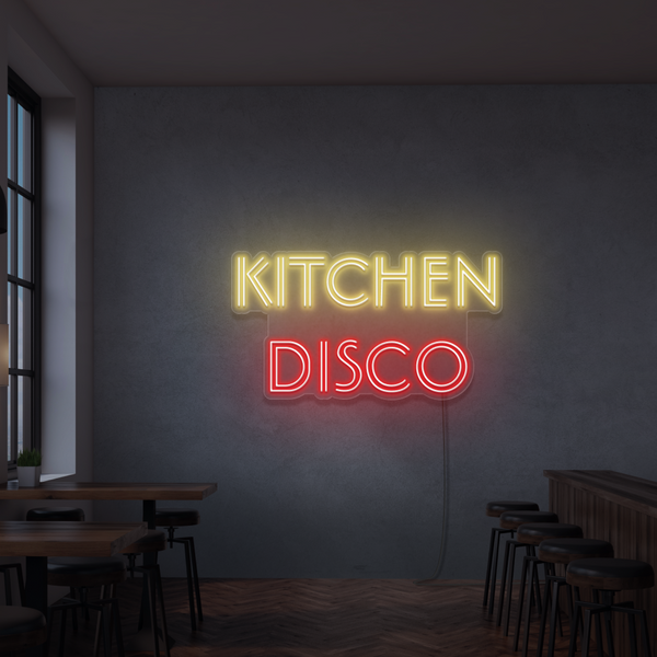 Neon Sign Kitchen Disco