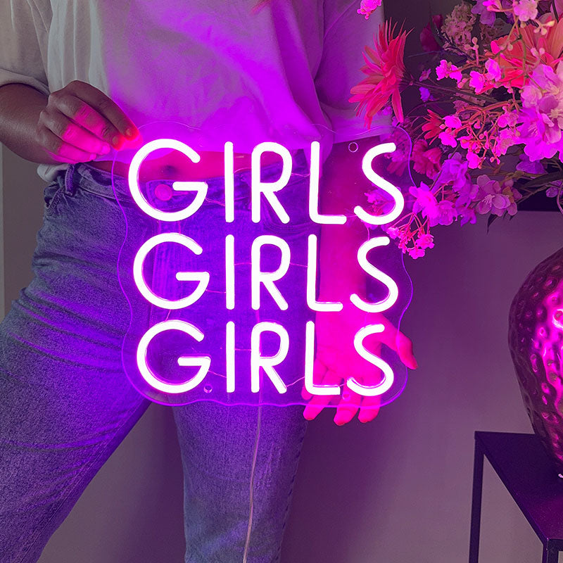 Neon Sign Girls Girls Girls