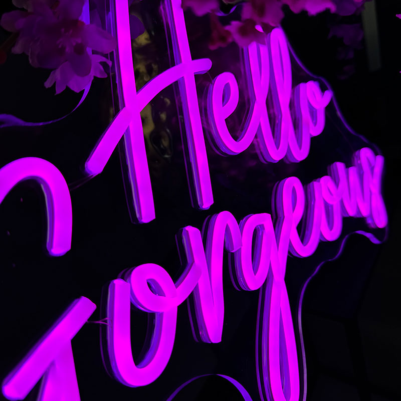 Neon Sign Hello Gorgeous