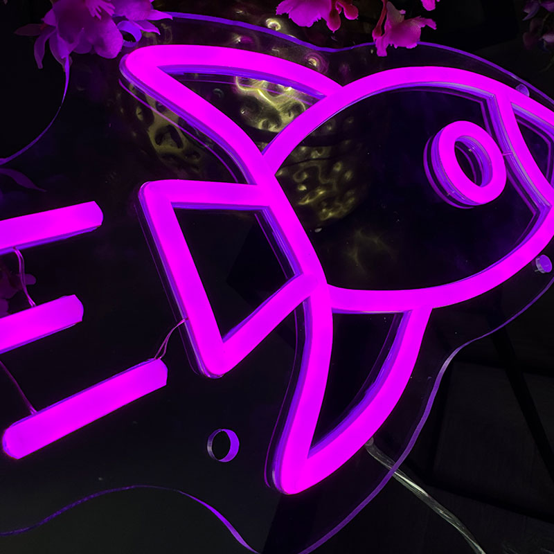 Neon Sign Rocket