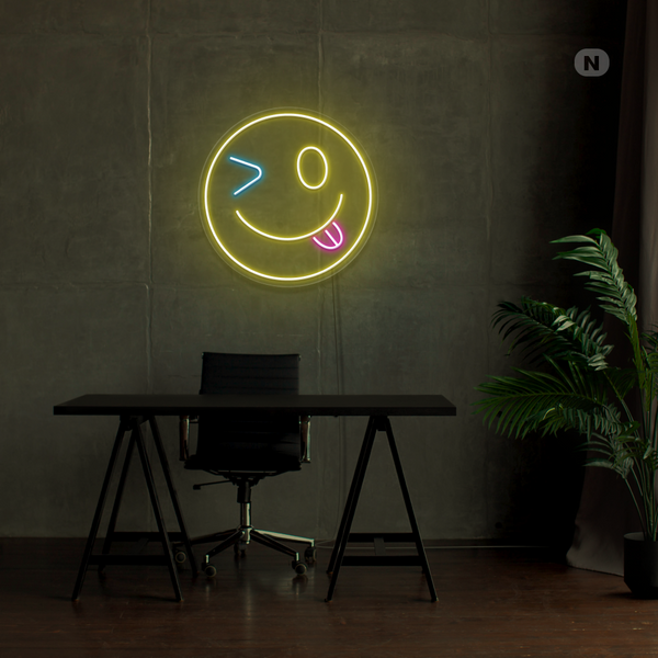 Neon Sign Smiley