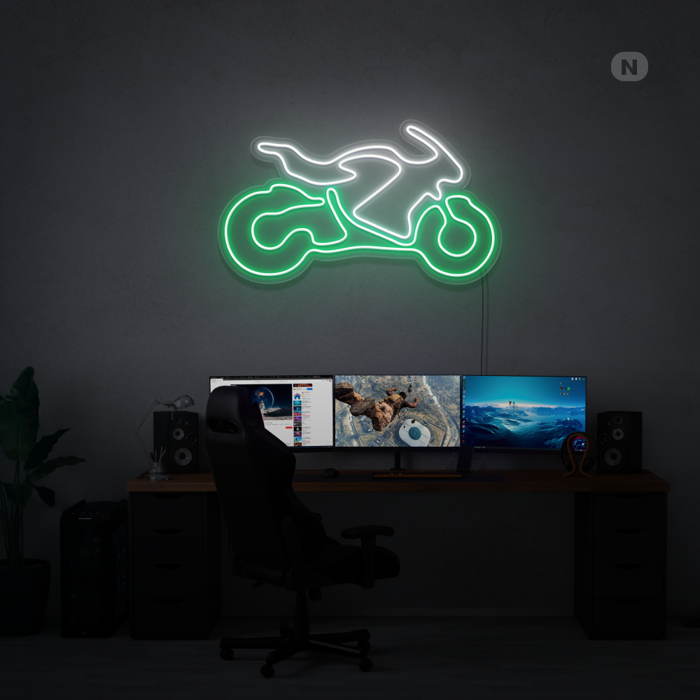 Neon Sign Sports Bike