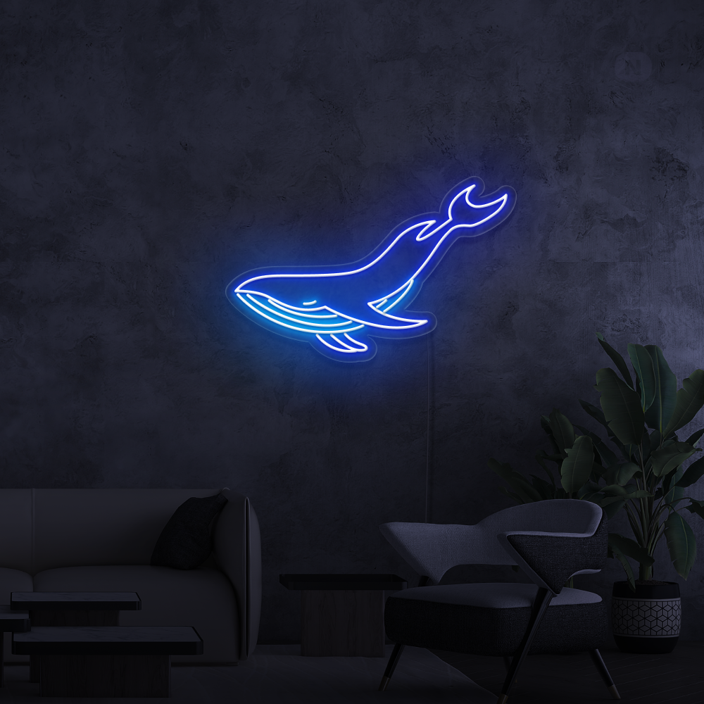 Neon Sign Whale