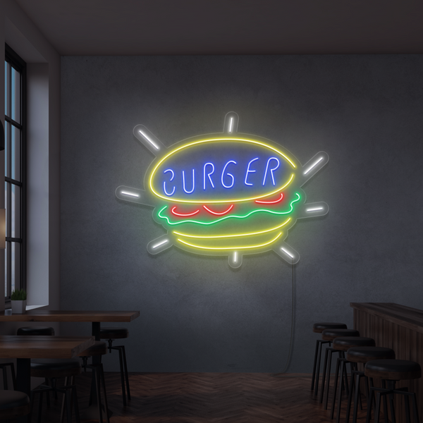 Neon Sign Burger
