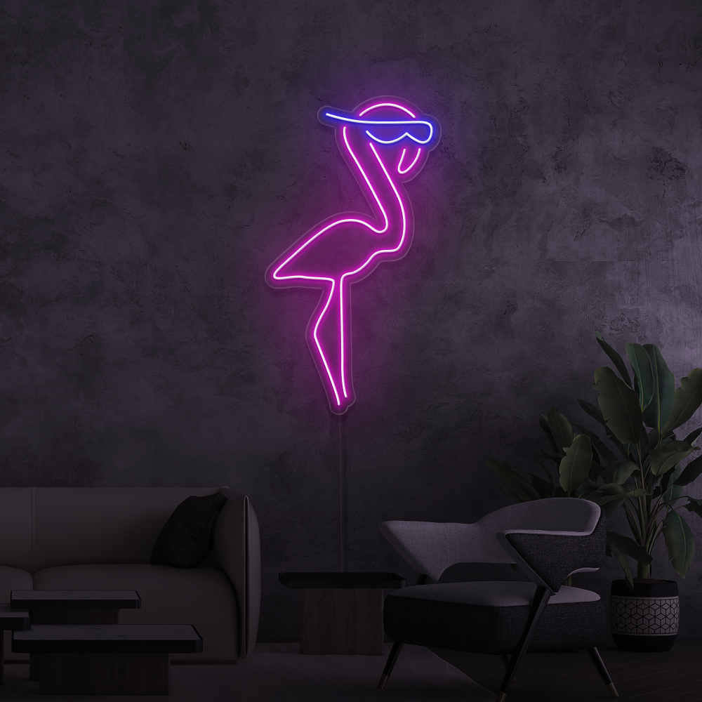 Neon Sign Flamingo