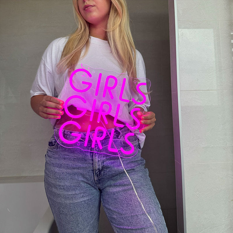 Neon Sign Girls Girls Girls