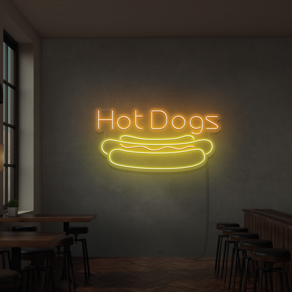 Neon Sign Hot Dogs