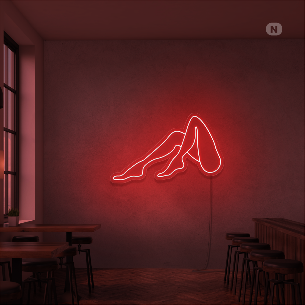 Neon Sign Women Legs