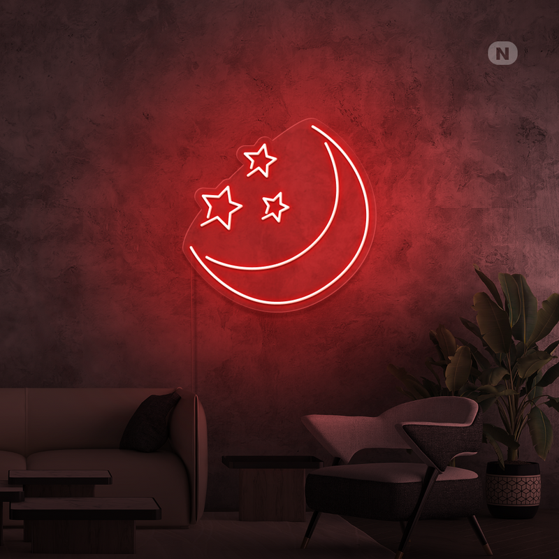 Neon Sign Moon