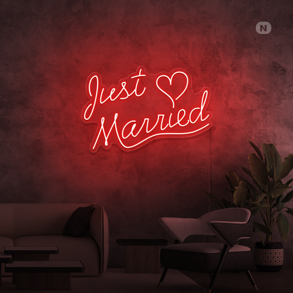 Neon Sign Just Married