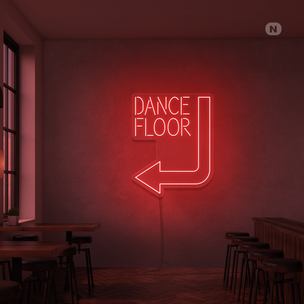 Neon Sign Dance Floor