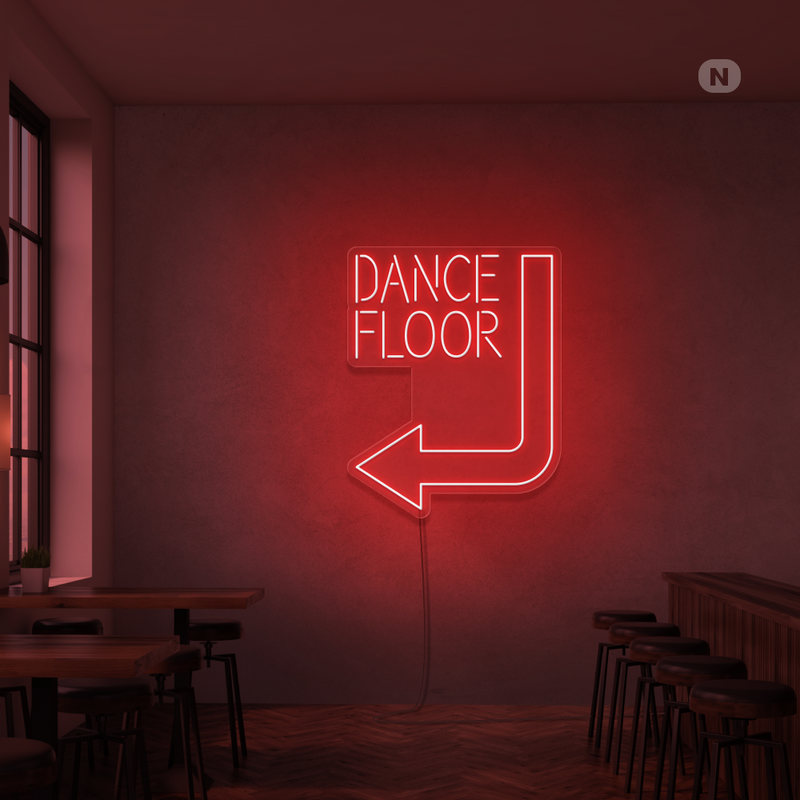 Neon Sign Dance Floor