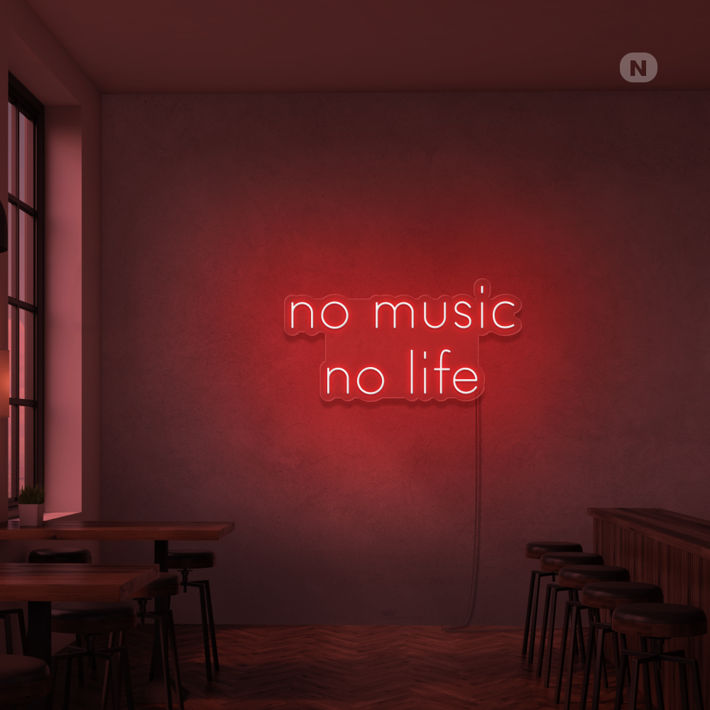 Neon Sign No Music No Life