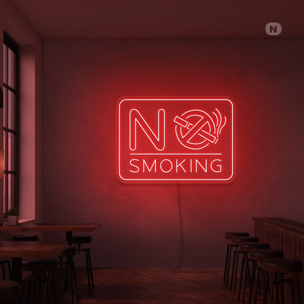 Neon Sign No Smoking