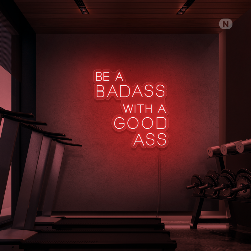 Neon Sign Gym Quote