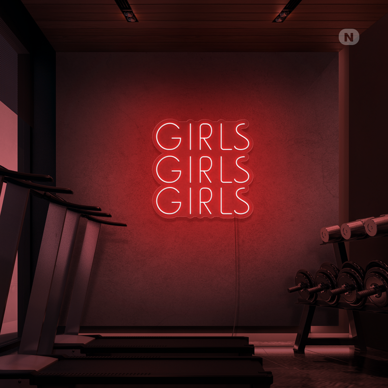 Neon Sign Girls Girls Girls