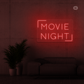 Neon Sign Movie Night