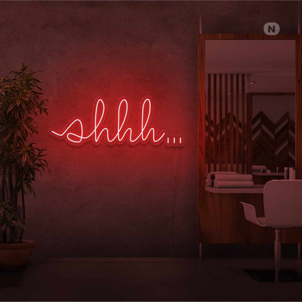 Neon Sign Shhh