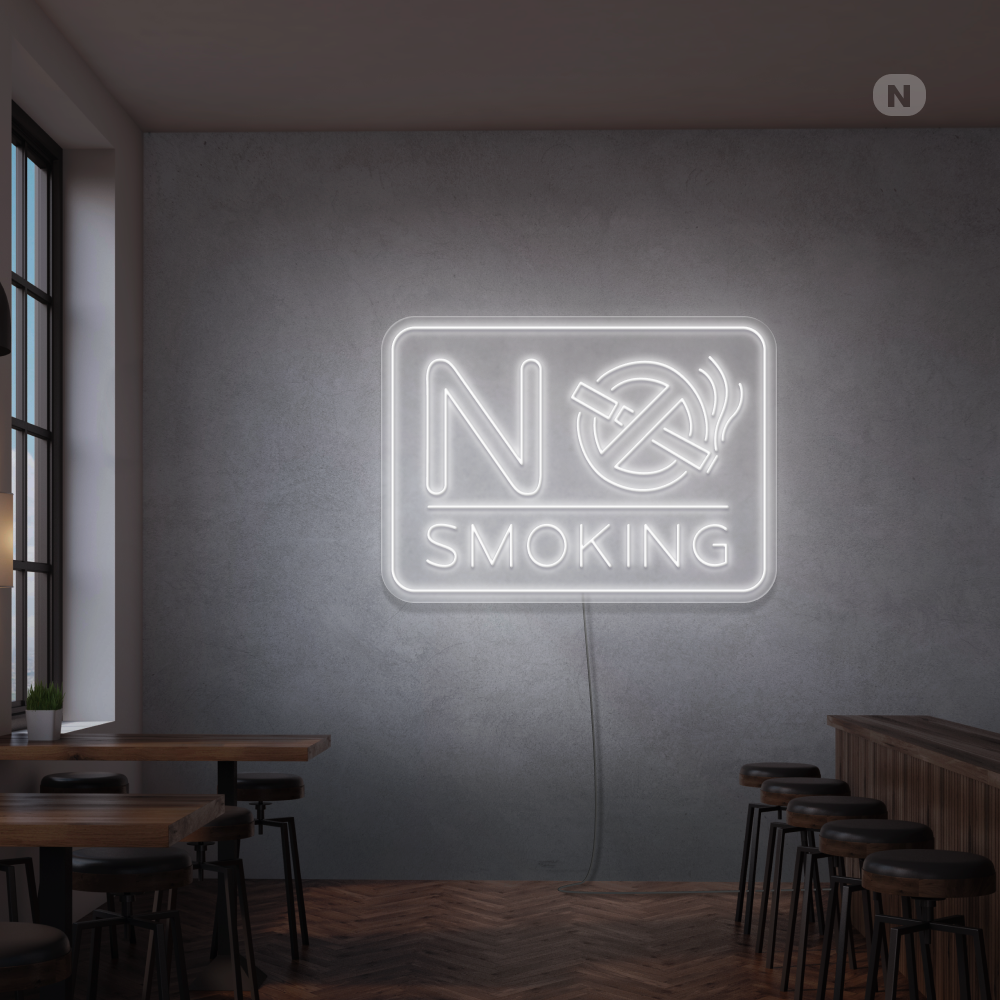 Neon Sign No Smoking