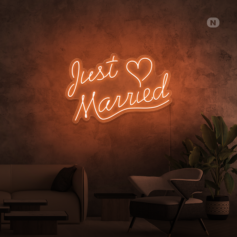 Neon Sign Just Married