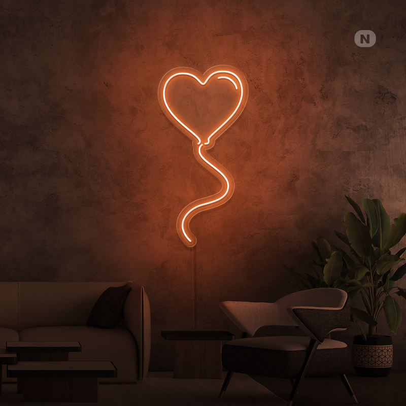 Neon Sign Love balloon