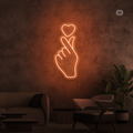 Neon Sign Love Hand