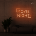 Neon Sign Movie Night