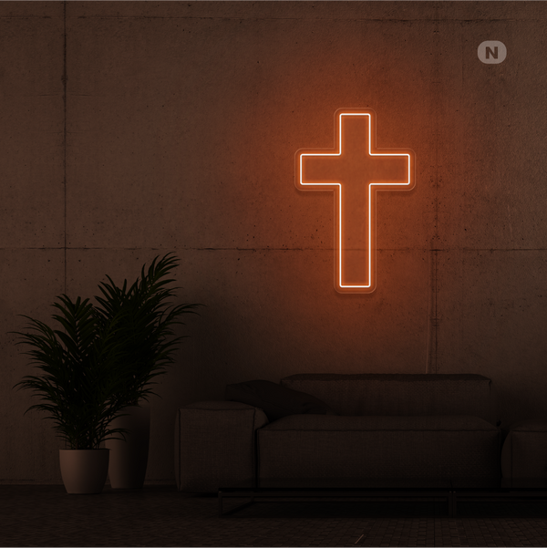 Neon Sign Cross