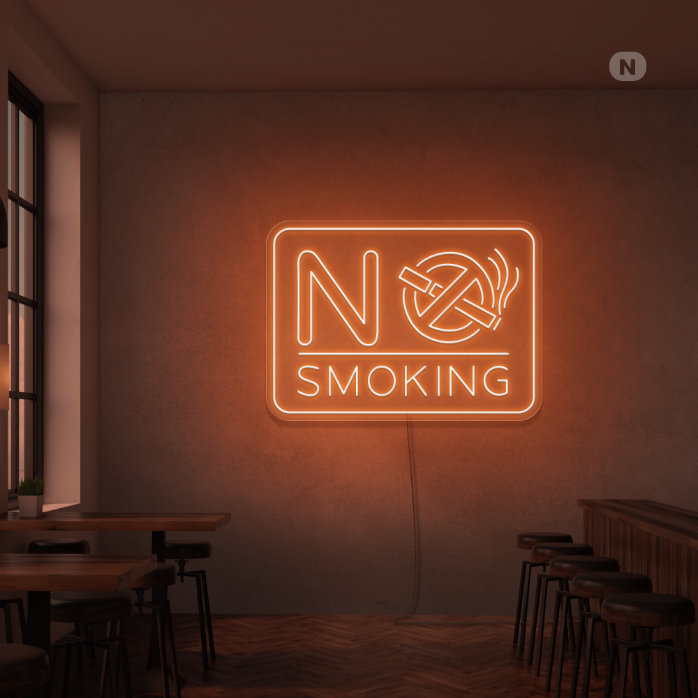 Neon Sign No Smoking