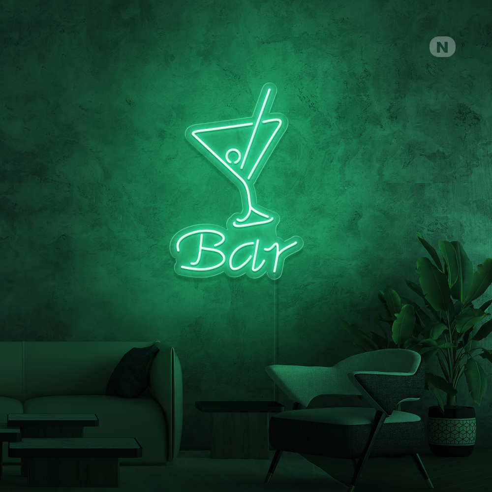 Neon Sign Cocktail Bar