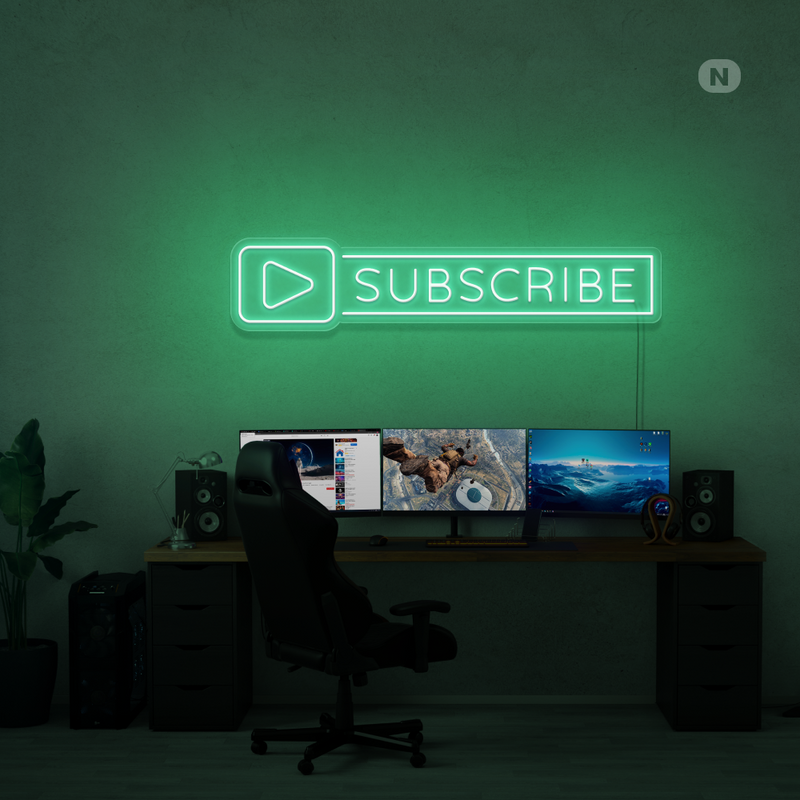 Neon Sign Subscribe