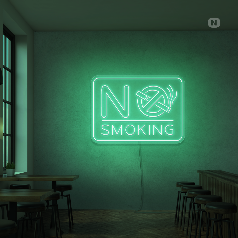 Neon Sign No Smoking