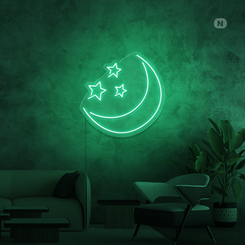 Neon Sign Moon