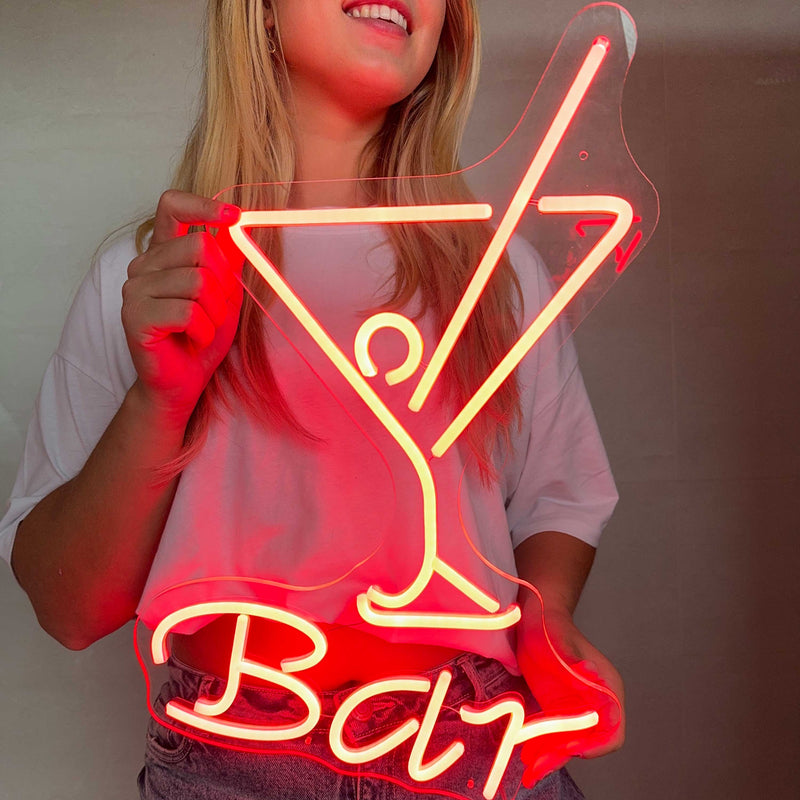 Neon Sign Cocktail Bar