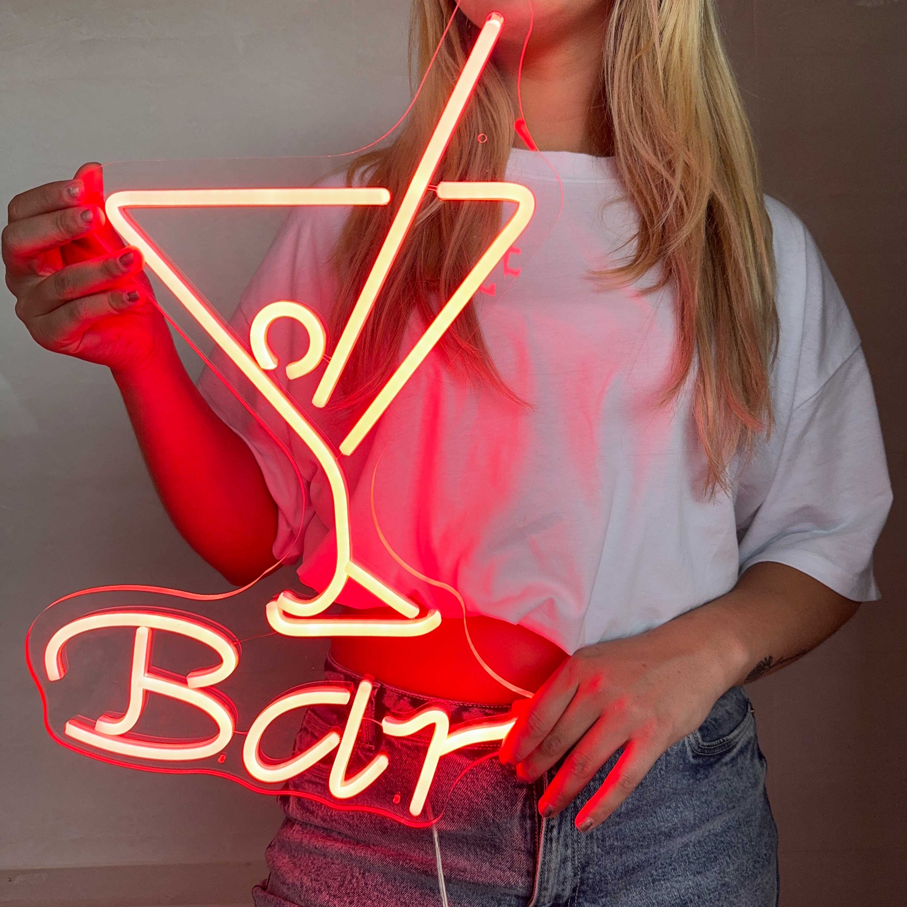 Neon Sign Cocktail Bar