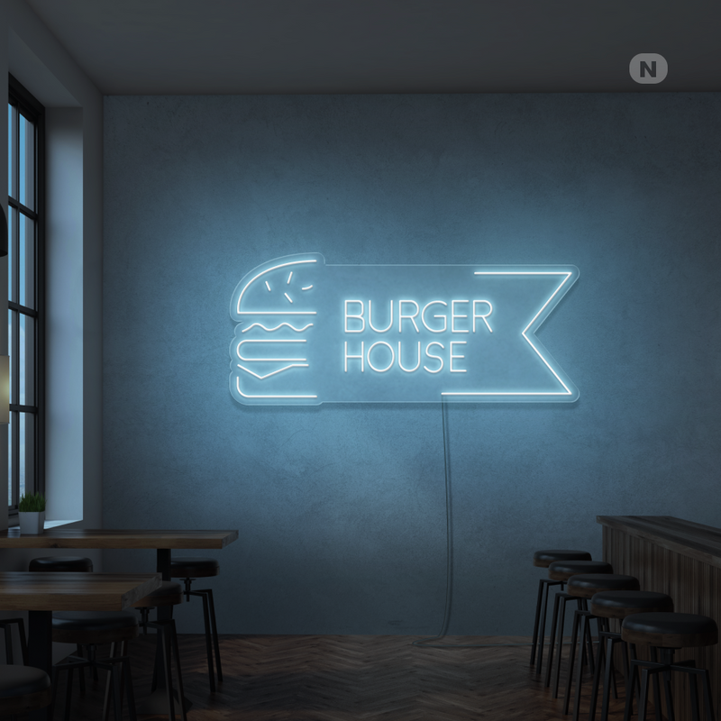 Neon Sign Burger House