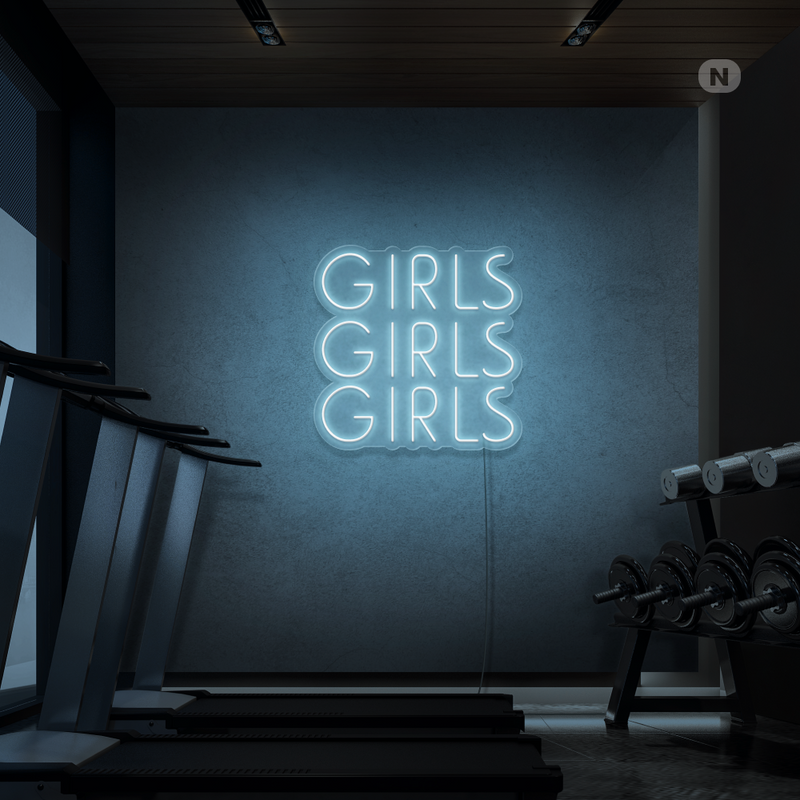 Neon Sign Girls Girls Girls