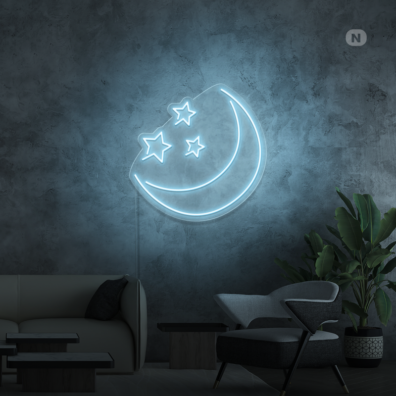 Neon Sign Moon