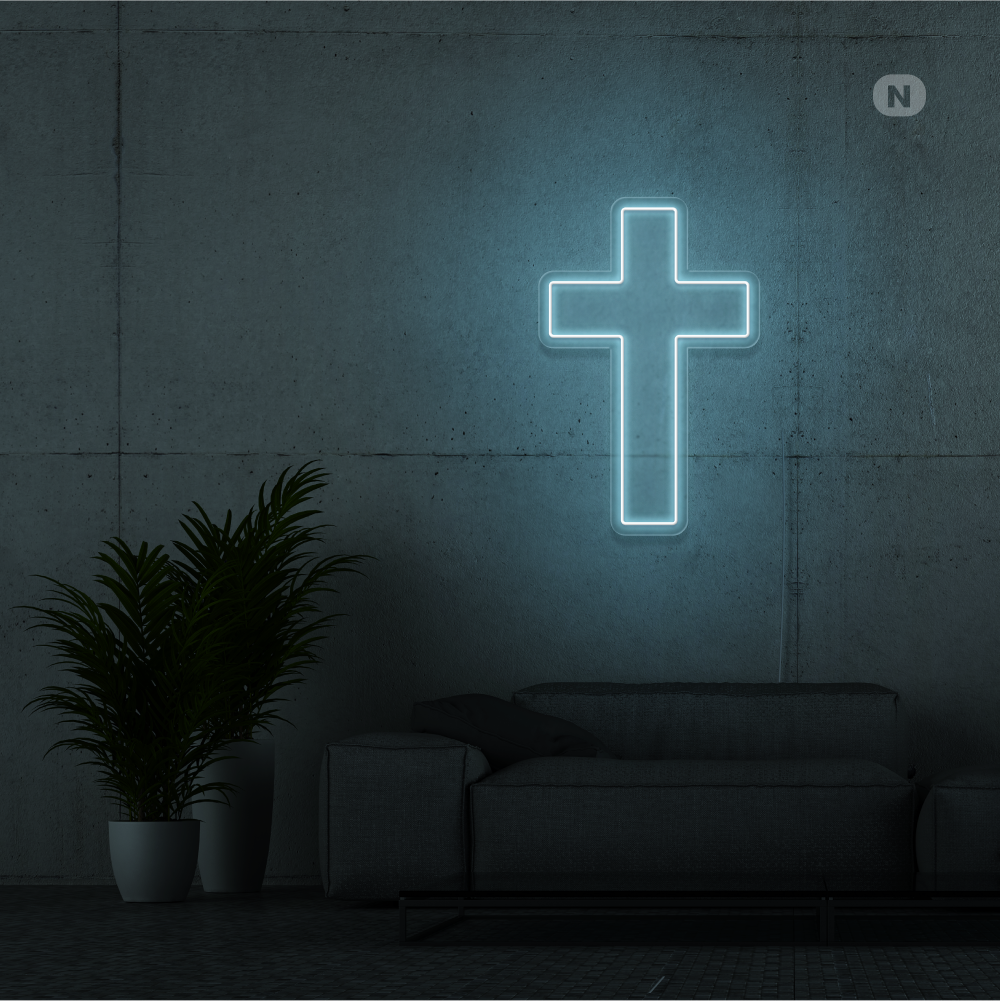 Neon Sign Cross