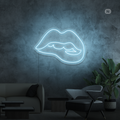 Neon Sign Seductive Lip