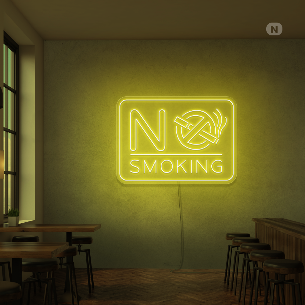 Neon Sign No Smoking