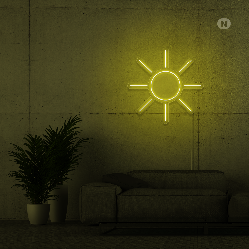 Solar Neon Sign Neon Sign Sun