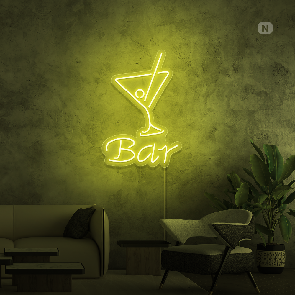 Neon Sign Cocktail Bar