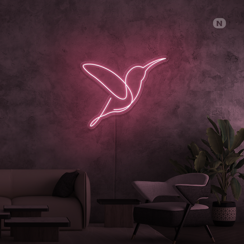 Neon Sign Artistic Bird