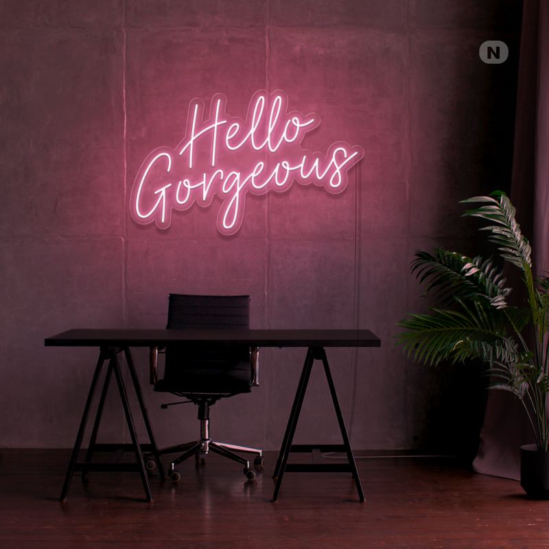 Neon Sign Hello Gorgeous