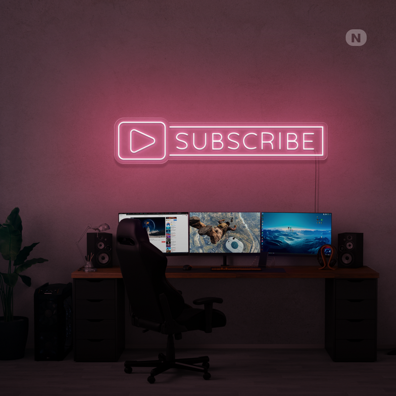 Neon Sign Subscribe